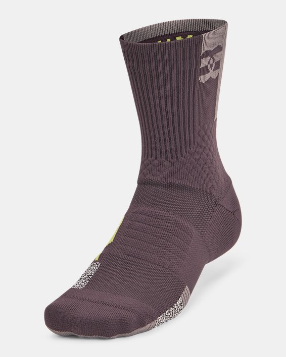 Calcetines UA ArmourDry™ Playmaker Mid-Crew unisex, Gray, pdpMainDesktop image number 1